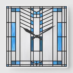Relógio Quadrado Interpretação de estilo escolar no. 1