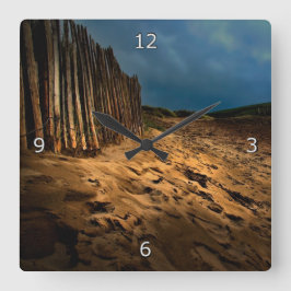 Relógio Quadrado Ir em casa da praia