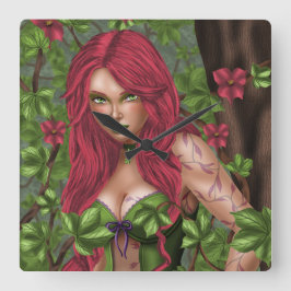 Relógio Quadrado Ivy, a garota venenosa