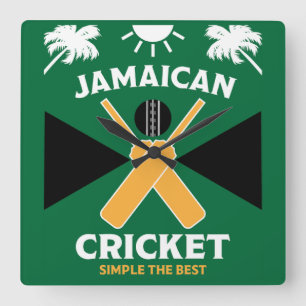 Relógio Quadrado Jamaica Cricket