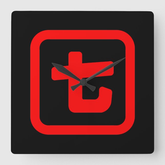 Relógio Quadrado Japonês Número Sete 七 Fábrica Nana 】 Kanji (Frente)