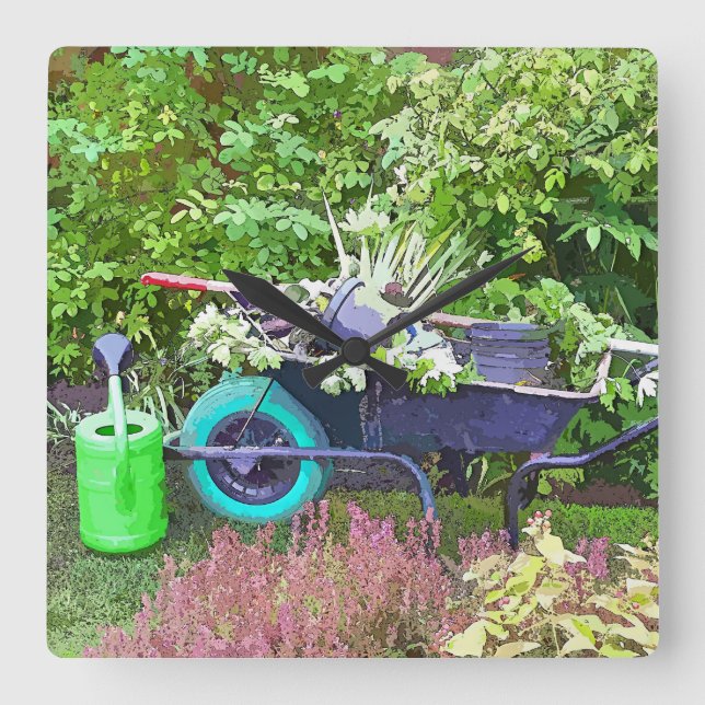 RELÓGIO QUADRADO JARDINAGEM (Frente)