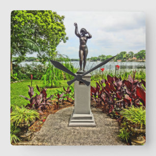 Relógio Quadrado Jardins de Escultura de Albin Polasek Parque de in