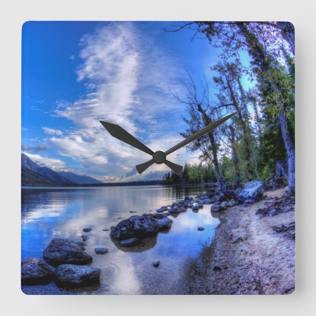 Relógio Quadrado Jenny na manhã (Frente)