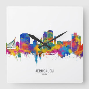 Relógio Quadrado Jerusalém Israel Skyline