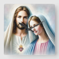 Jesus e Maria com Coração Sagrado