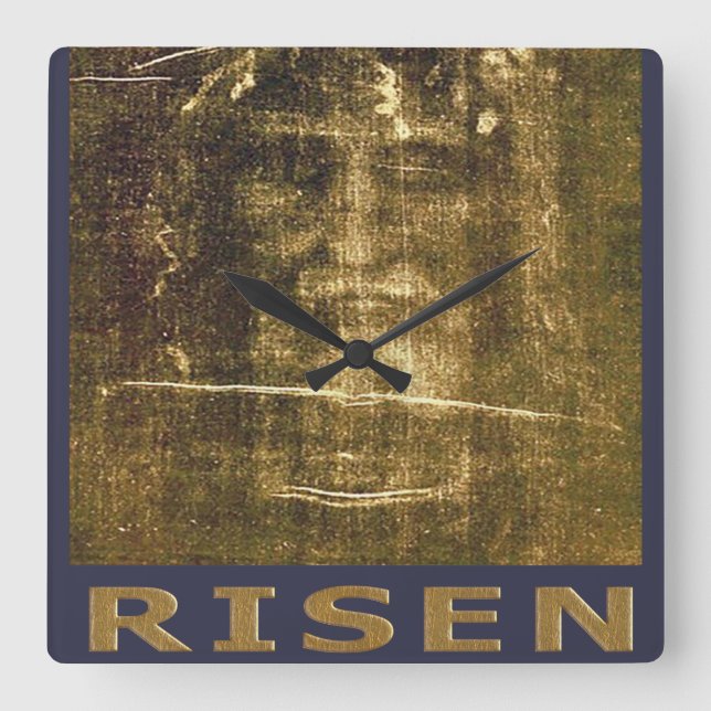 Relógio Quadrado Jesus é Rei dos Reis (Frente)