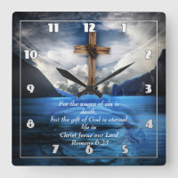 Jesus na água ondulada Romanos 6:23
