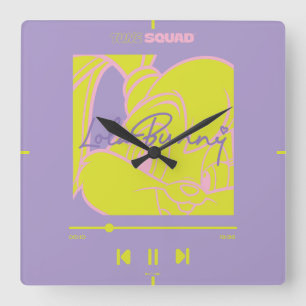 Relógio Quadrado Jogador de Música da Lola