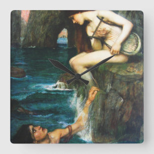 Relógio Quadrado John William Waterhouse o pulso de disparo da