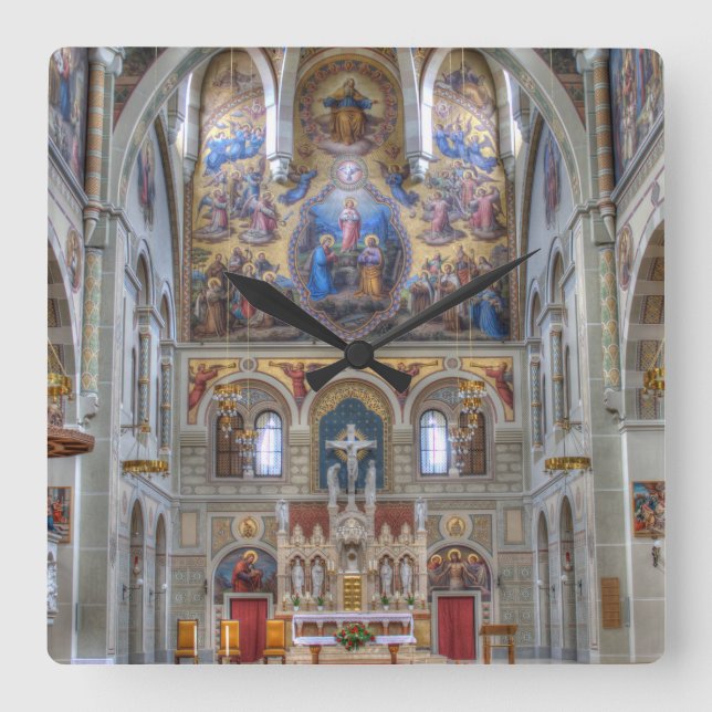 Relógio Quadrado Karmelitenkirche (Frente)