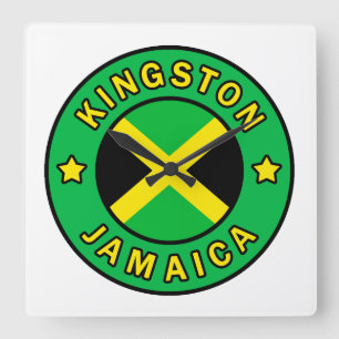 Relógio Quadrado Kingston Jamaica