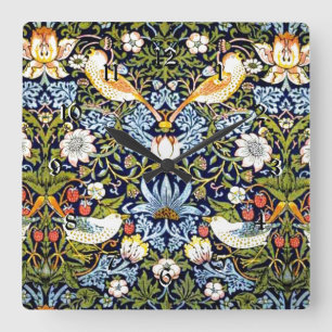 Relógio Quadrado Ladão de Morango, famoso padrão,