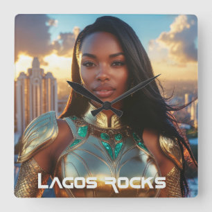 RELÓGIO QUADRADO LAGOS - NIGÉRIA - ÁFRICA