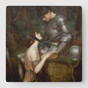 Relógio Quadrado Lamia por John William Waterhouse