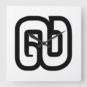 Relógio Quadrado Laos / Laos Número Nove / 9 / ໙ (Kao/Gao) Laos