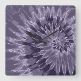 Relógio Quadrado Lavanda Coletor Espiral