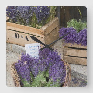 Relógio Quadrado Lavendar para venda, Provence, França