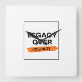 Relógio Quadrado LEGADO SOBRE VOLATILIDADE - Investidores