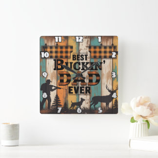 Relógio Quadrado lenda do lobo pai, mito humano forte, e robusto, d