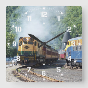 Relógio Quadrado Lendo Linhas ALCO C-630 #5308 Wall Clocks