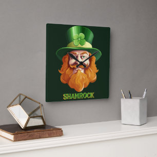 Relógio Quadrado Leprechaun Hideaway