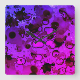 Relógio Quadrado let's get to staining Wall Clock