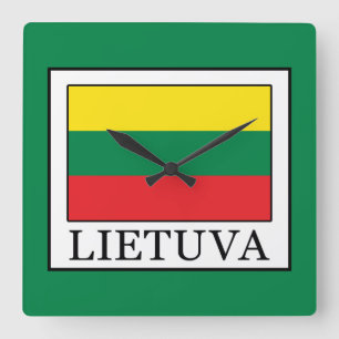 Relógio Quadrado Lietuva