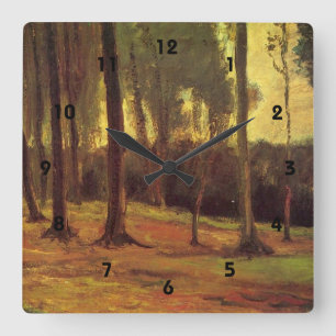 Relógio Quadrado Limiar de uma Floresta, Vincent van Gogh