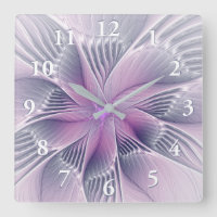 Linda Flor Rosa Arte Fractal Abstrato Moderno