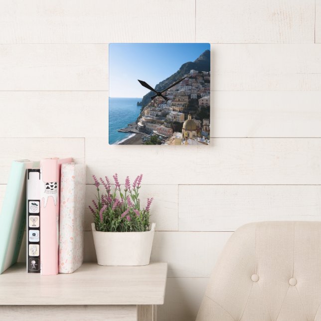 Relógio Quadrado Lindíssima Positano 1 (Sala de leitura)