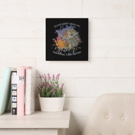 Relógio Quadrado Lion Papercut Square Wall Clock