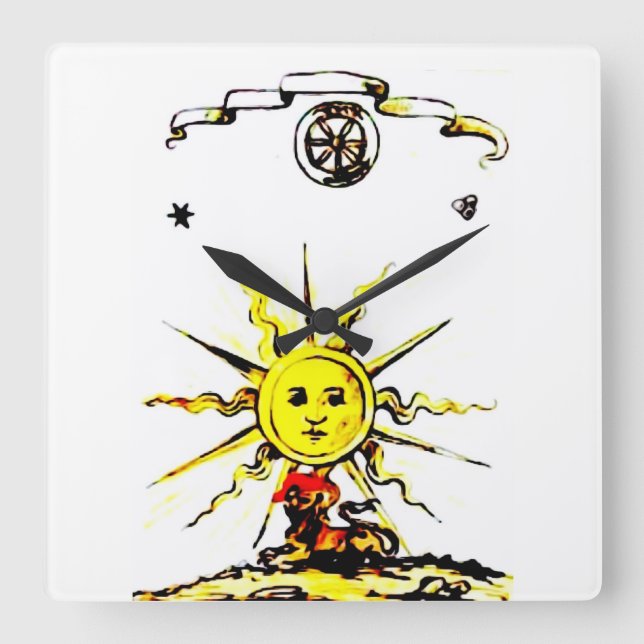 RELÓGIO QUADRADO LIVRO PERDIDO DE NOSTRADAMUS (Frente)