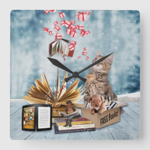 Relógio Quadrado Livros Gratuitos