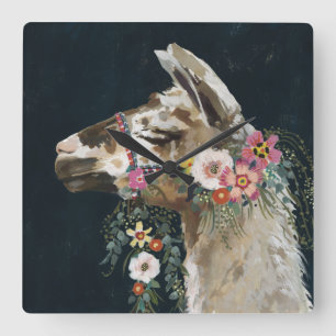 Relógio Quadrado Llama adorável