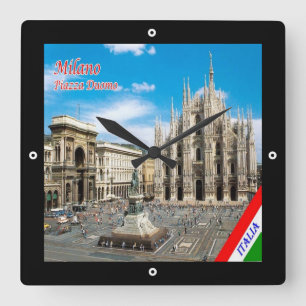 Relógio Quadrado LMD011 MILAN, Catedral de Piazza del Duomo,