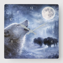 Lobo Bonito Vida Selvagem Lua Cheia