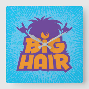 Relógio Quadrado Logotipo da Banda do cabelo grande