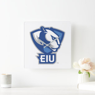 Relógio Quadrado Logotipo de Panthers da Universidade Oriental de I