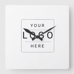 Relógio Quadrado Logotipo Personalizado