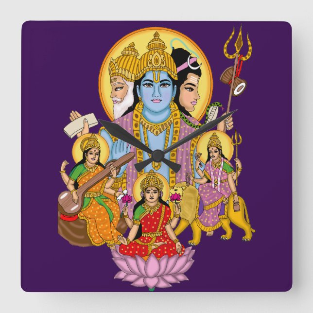 Relógio Quadrado Lord Trinity Wall Clock (Frente)