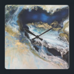 Relógio Quadrado Los Mares<br><div class="desc">Los Mares por Letícia Herrera</div>