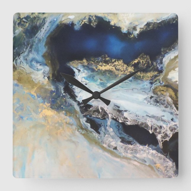 Relógio Quadrado Los Mares (Frente)