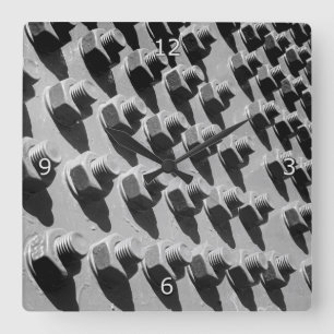 Relógio Quadrado Loucos E Bolhas De Ponte