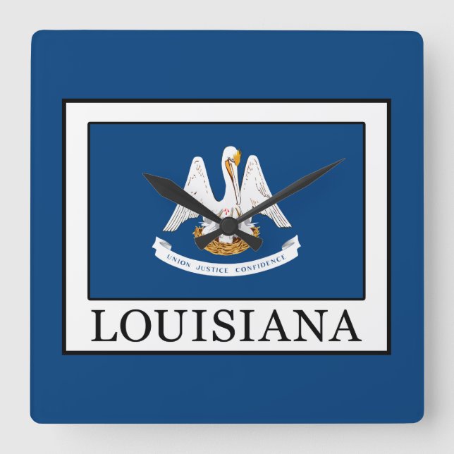 Relógio Quadrado Louisiana (Frente)