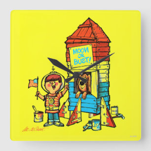 Relógio Quadrado Lua ou busto!