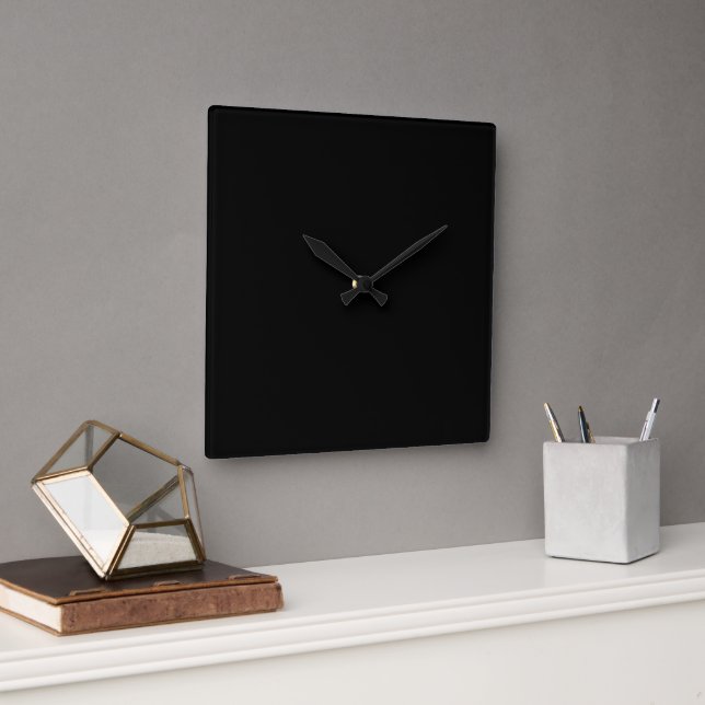 Relógio Quadrado Luxo Minimalista Volta às Aulas (Escritório)