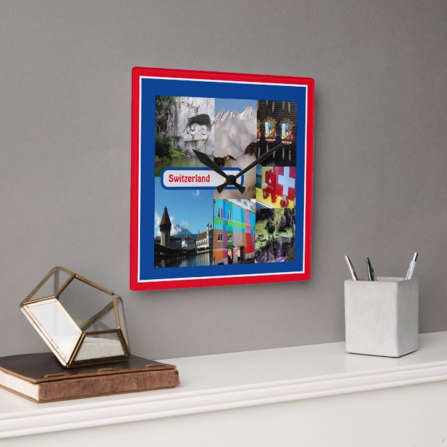 Relógio Quadrado Luzerna, Suiça (Escritório)