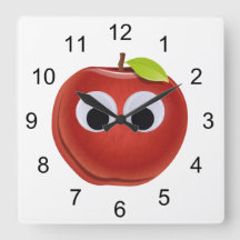 Maçã, fruta vermelha com olhos maliciosos - Person