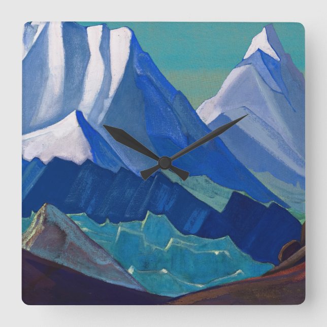 Relógio Quadrado Maitreya, 1932, por Nicholas Roerich (Frente)